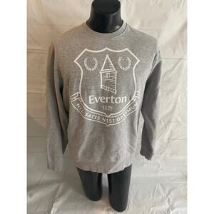 FC EVERTON 1878 FLEECE GRAY SWEATSHIRT JUMPER SOCCER FOOTBALL X-LARGE